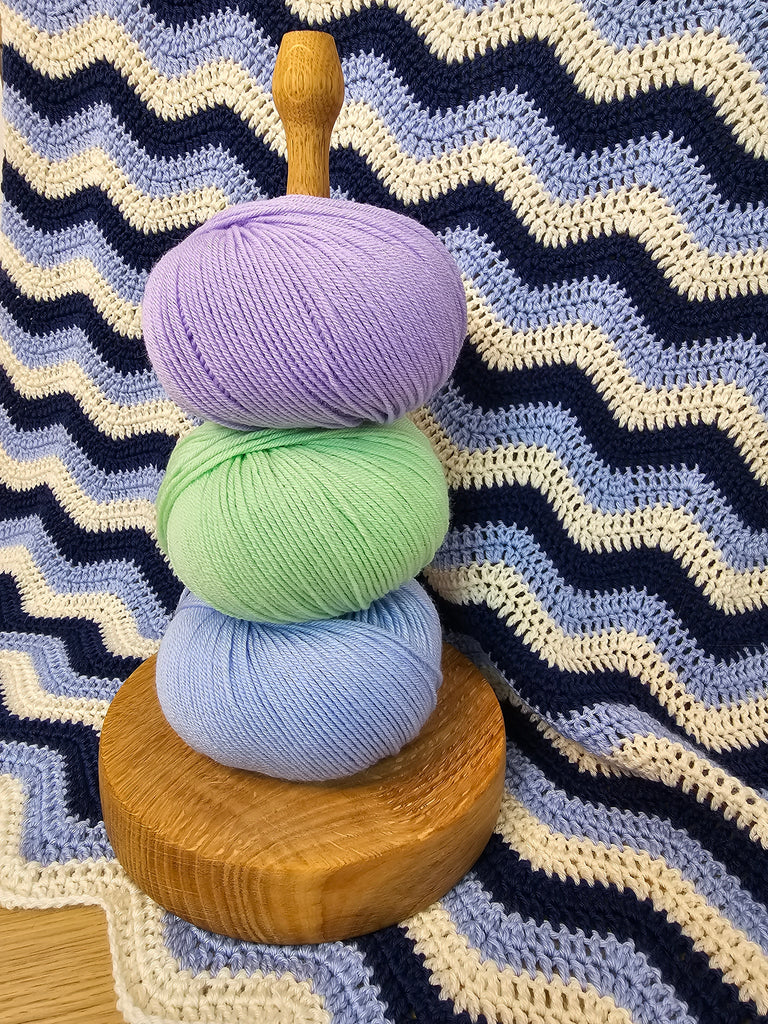 Ripple Baby Blanket Crochet Kit