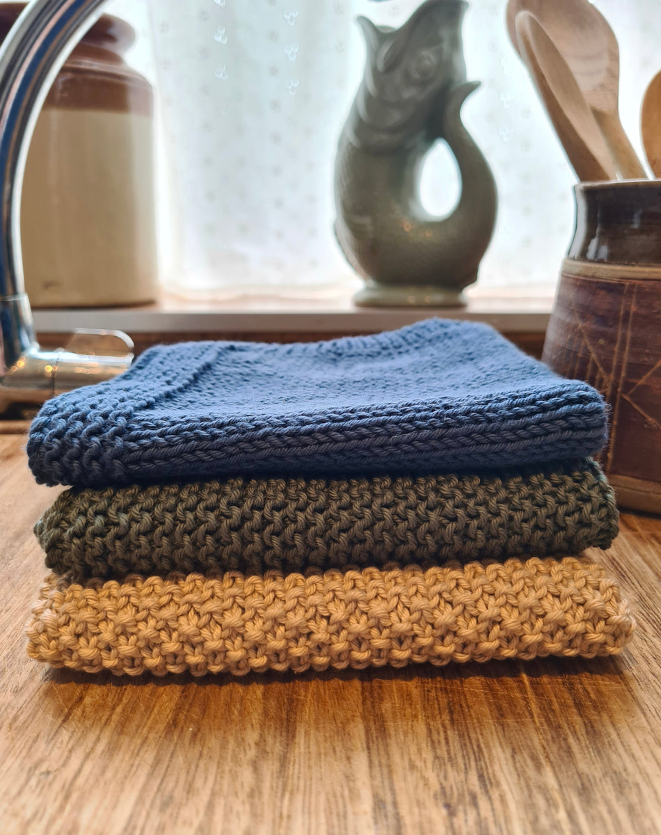 Knitted Dish Cloth Pattern Fully Woolly Yarns
