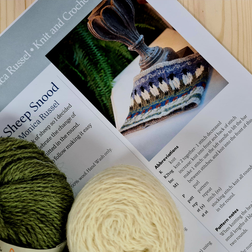 Spring Sheep Fair Isle Snood - Knitting Kit