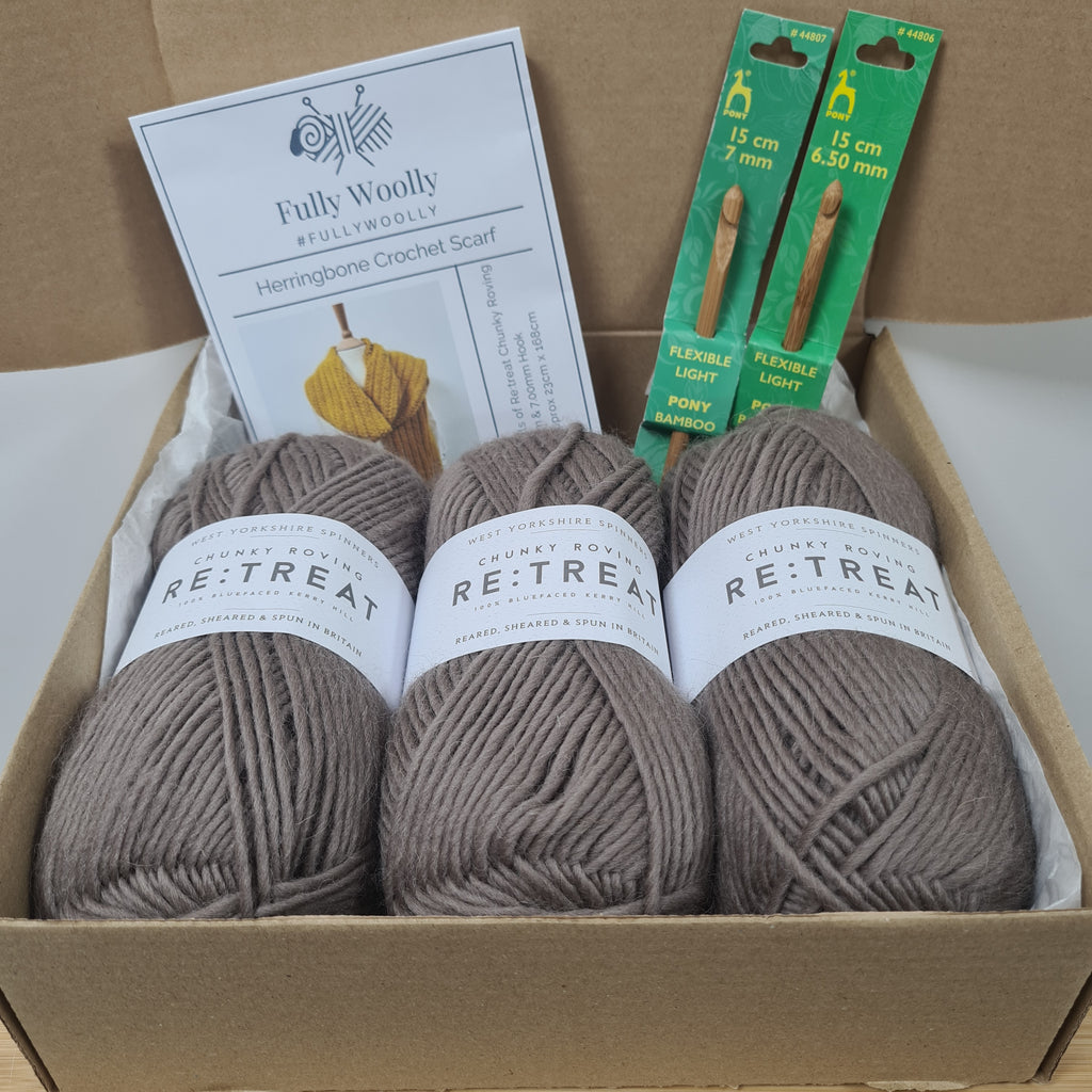 Herringbone Scarf Crochet Kit