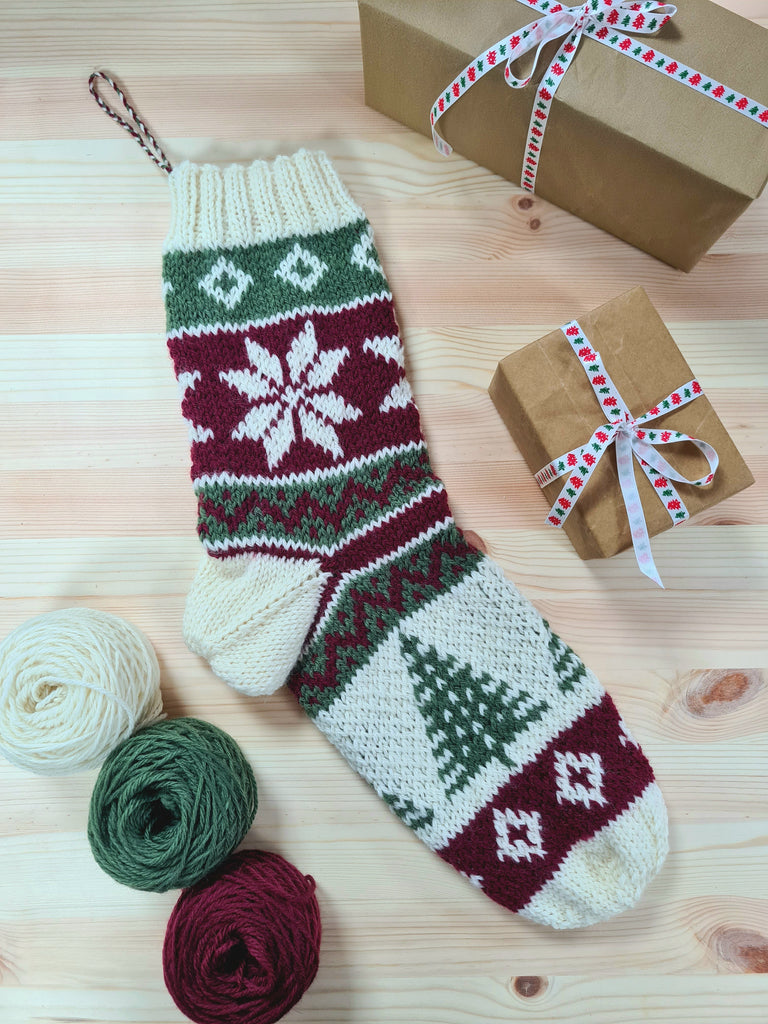 Festive Christmas Stocking Knitting Kit