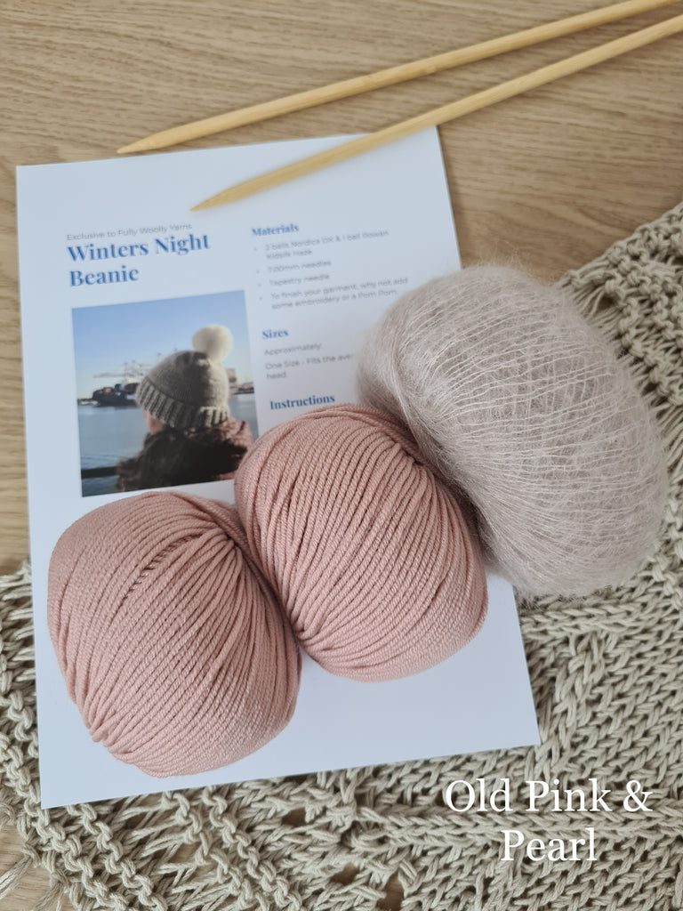 Winters Night Beanie Knitting Kit
