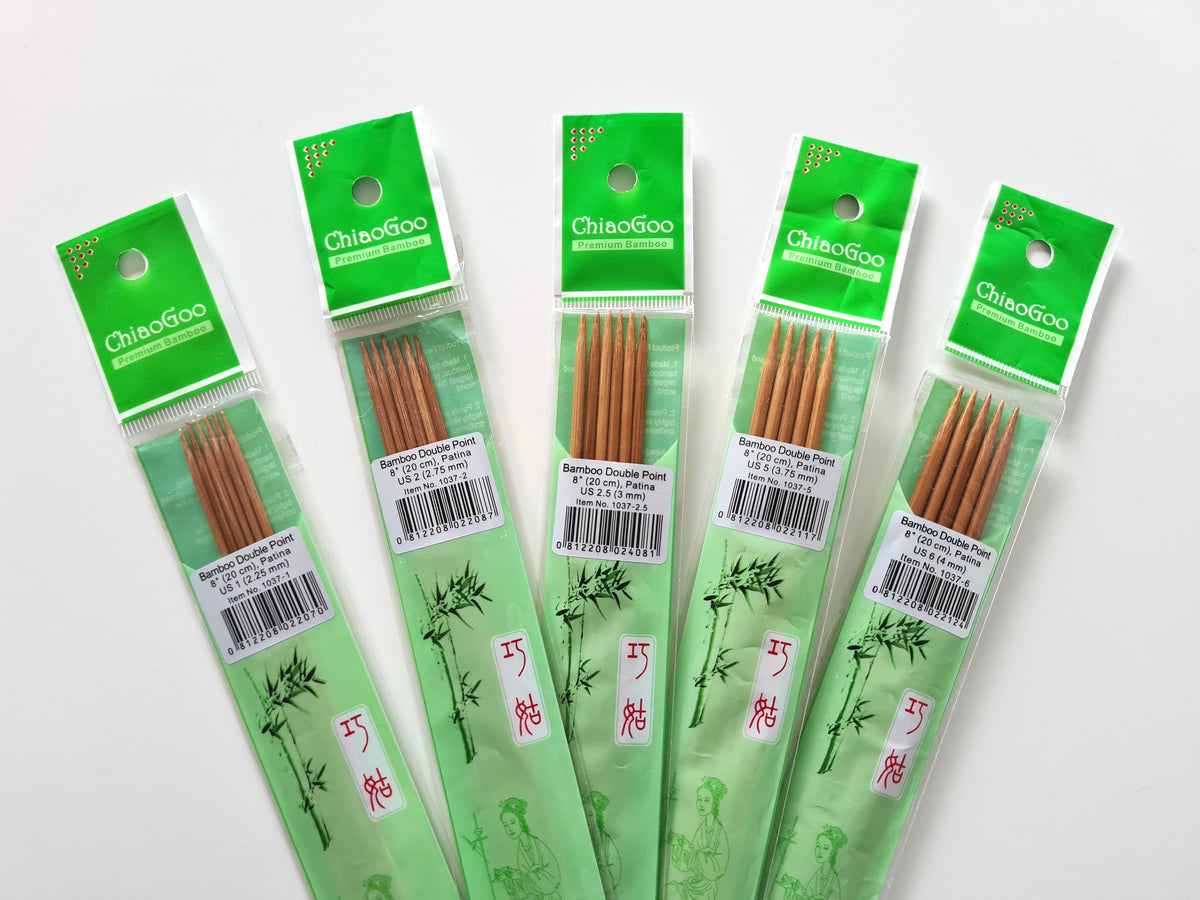 Chiaogoo Bamboo Double Pointed Needles - Knit-O-Matic