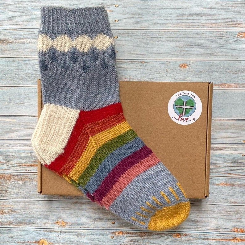 Love the Rain Socks Knitting Kit Fully Woolly Yarns