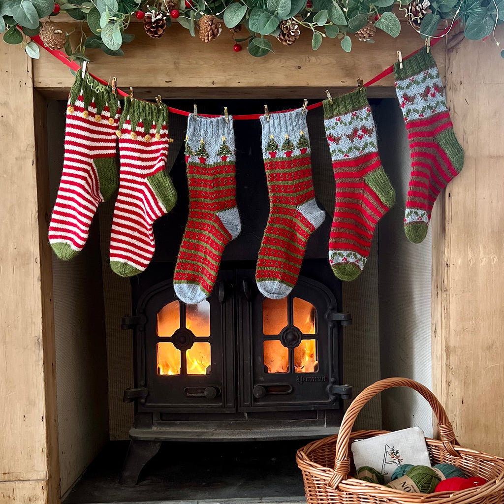 Christmas Cheer Elf Socks - Knitting Kit