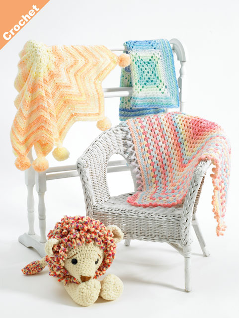 James C. Brett - Crochet Baby Blankets (JB408)