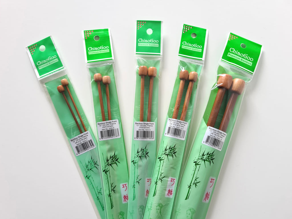 Chiaogoo Straight Bamboo Needles - 33cm