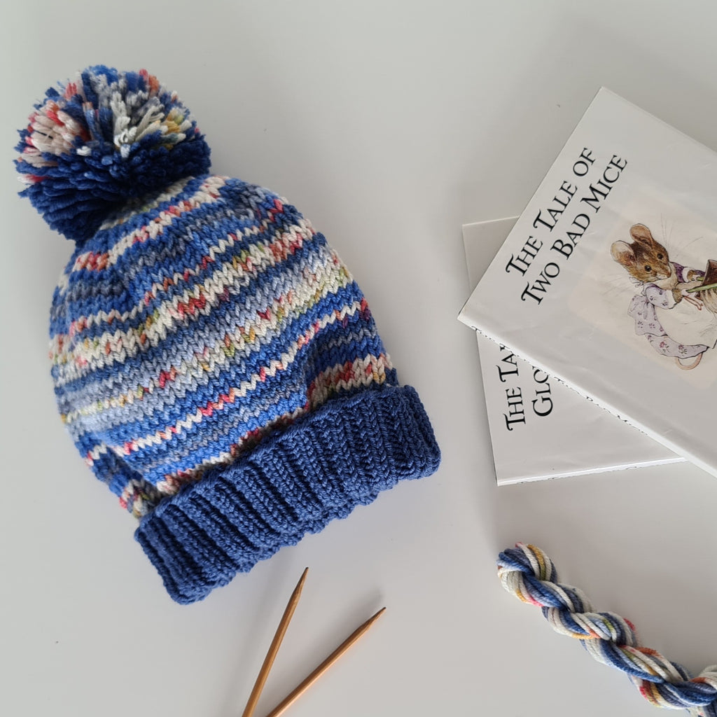 Turn-up Beanie Knitting Kit