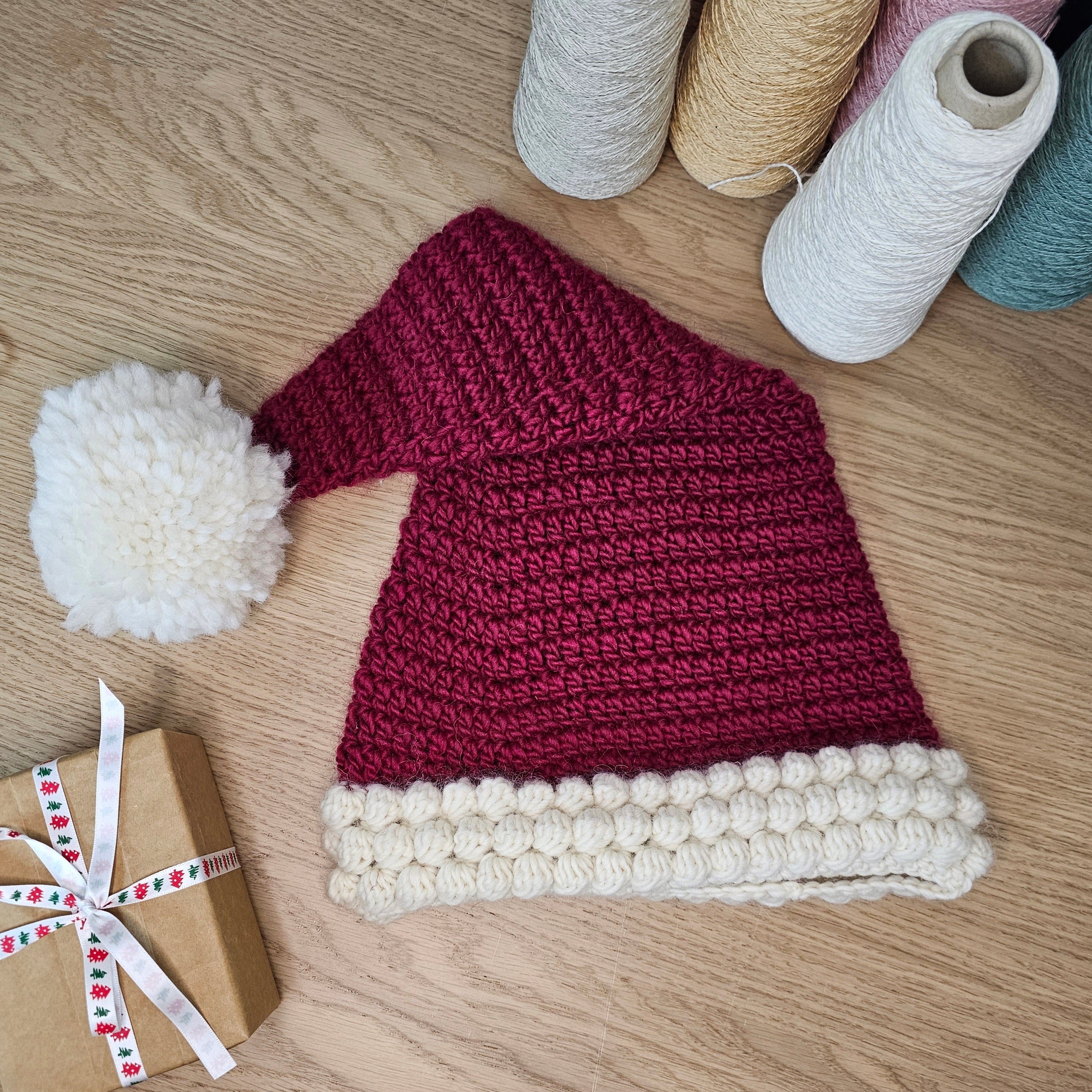 5+ Crochet Wooly Hat Chunky Crochet Christmas Hat – Fully Woolly Yarns