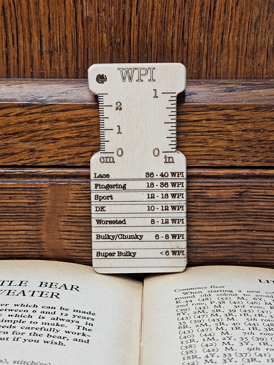 Yarn WPI Gauge & Spinners Tool Fully Woolly Yarns