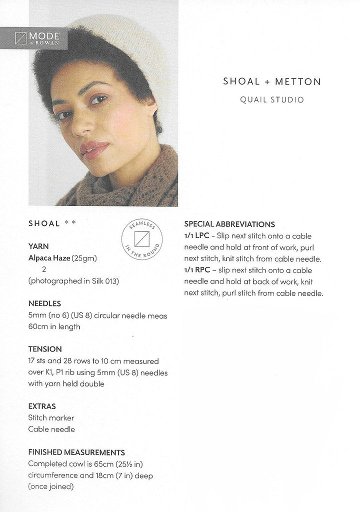 MODE at Rowan - Shoal Snood & Metton Hat