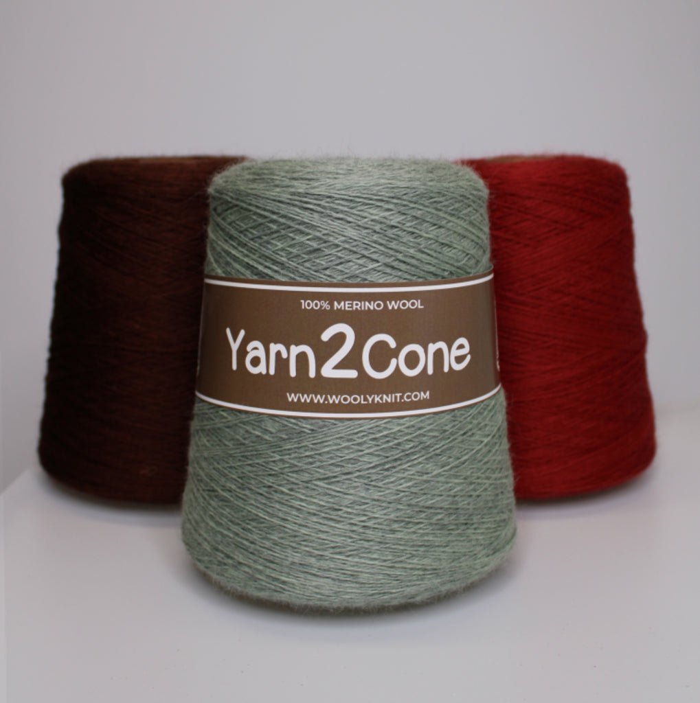 Woolyknit - Yarn2Cone Merino 4ply - 500g