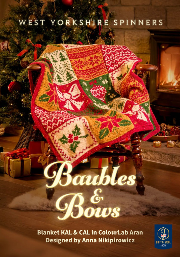Baubles & Bows Blanket - Knit/Crochet Along Kit - PREORDER