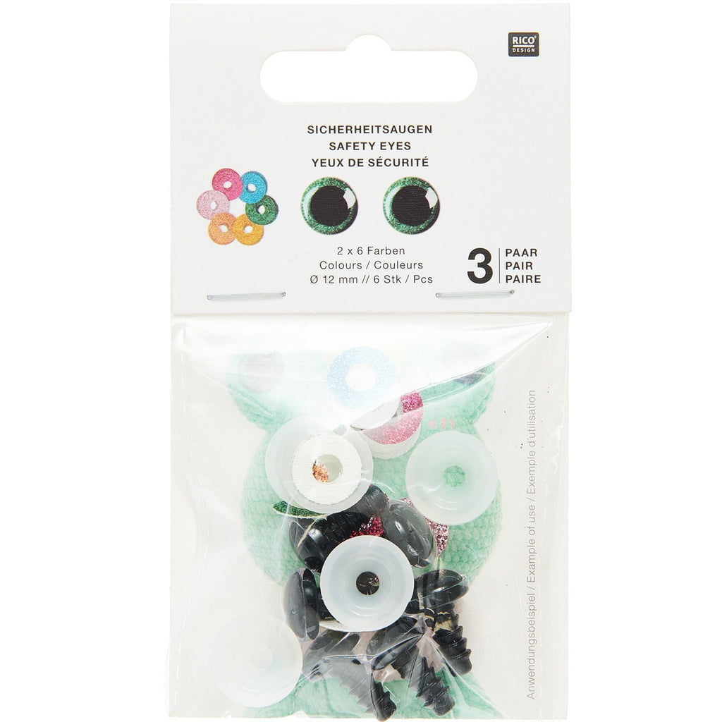 Rico Safety Eyes with 6 Colours