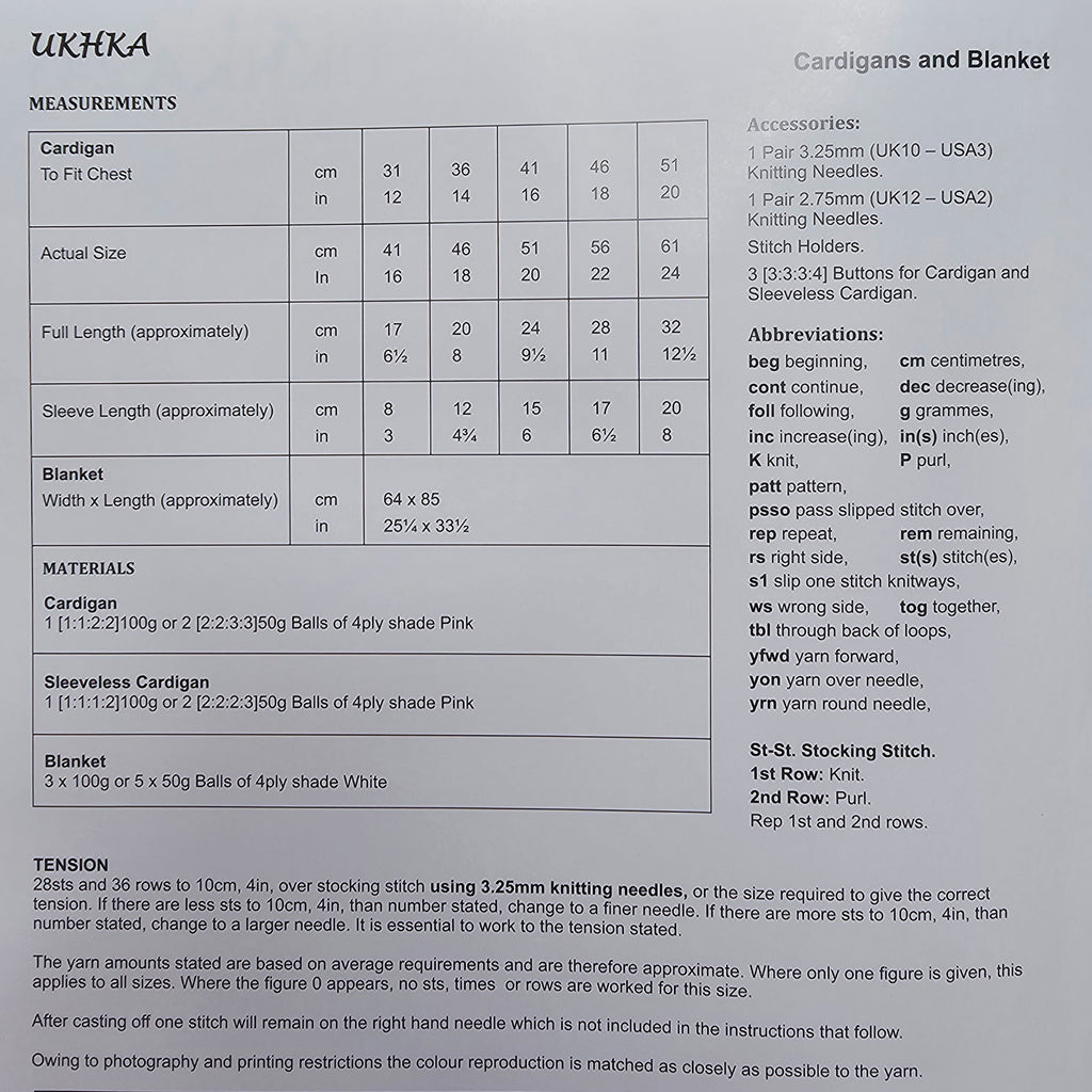 UK Hand Knitting Association - UKHKA 243