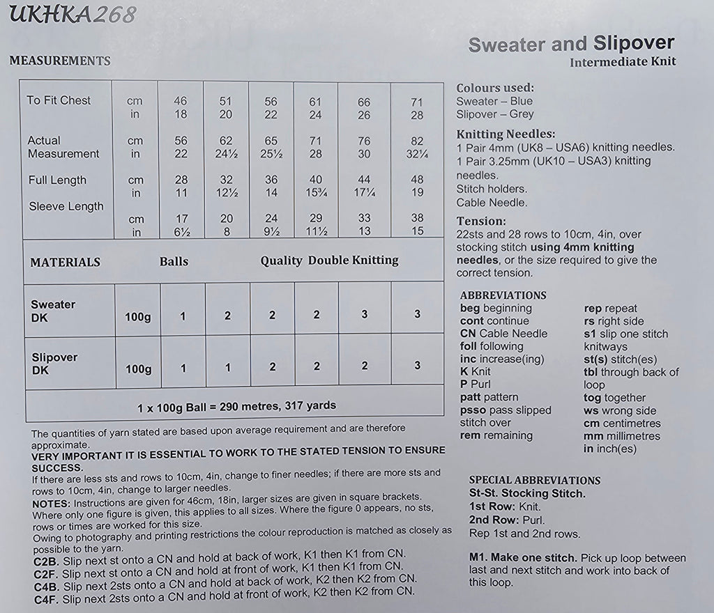 UK Hand Knitting Association - UKHKA 268