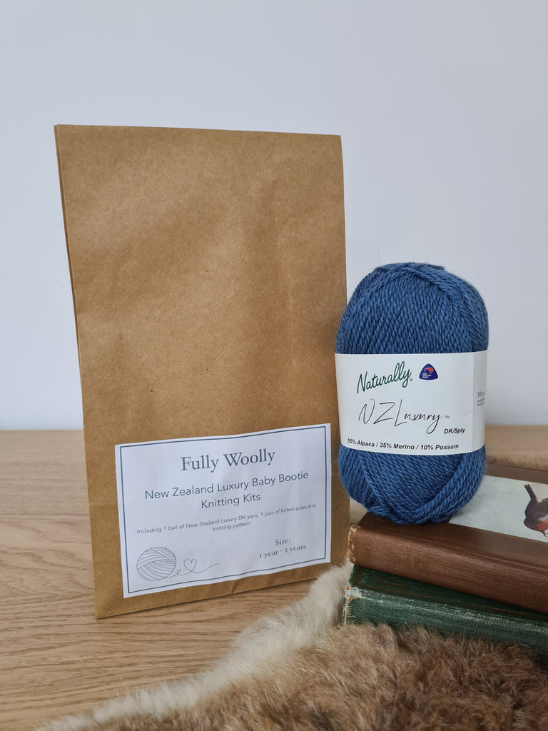 NZ Luxury Bootie Knitting Kit