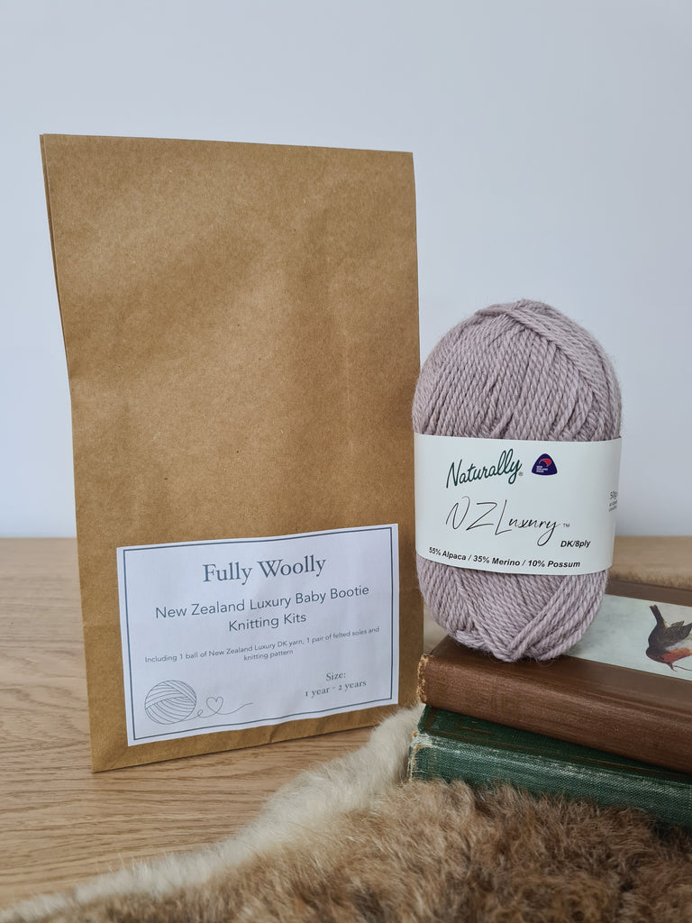 NZ Luxury Bootie Knitting Kit