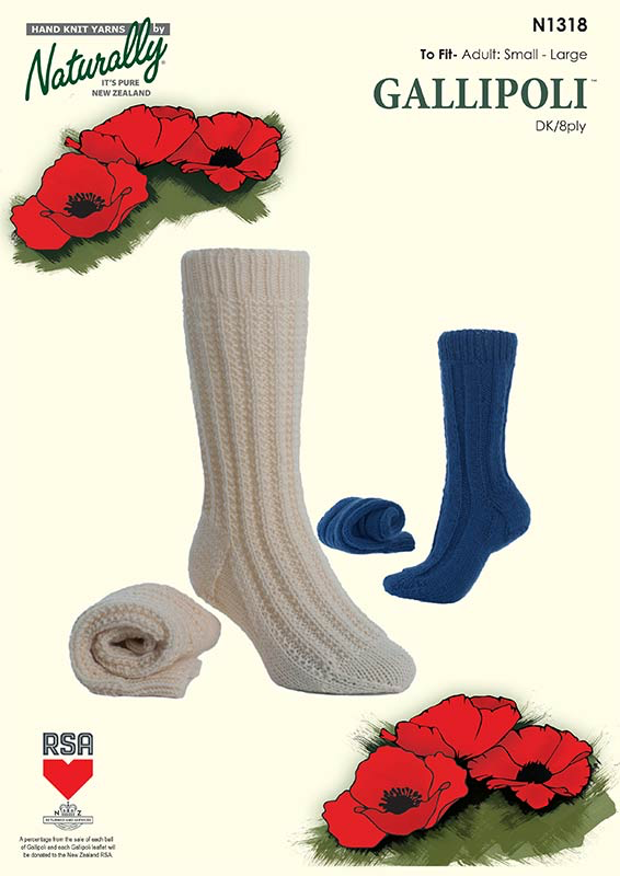 Naturally Yarns - War-Time Socks (N1318)
