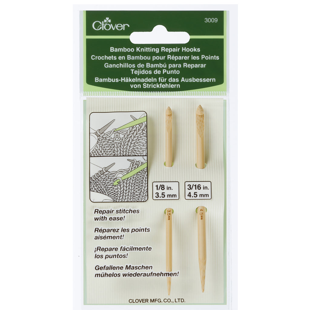 Clover Bamboo Knitting Repair Hooks (3009)