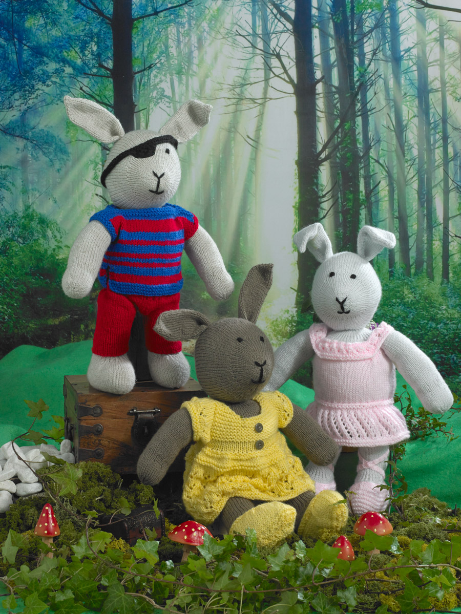James C. Brett - Knitted Bunny Rabbits (JB677) – Fully Woolly Yarns